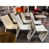 Chaise blanche lot de 6 moderne Pedralli Ssmart