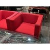 Fauteuil tissu rouge design Parri Marco